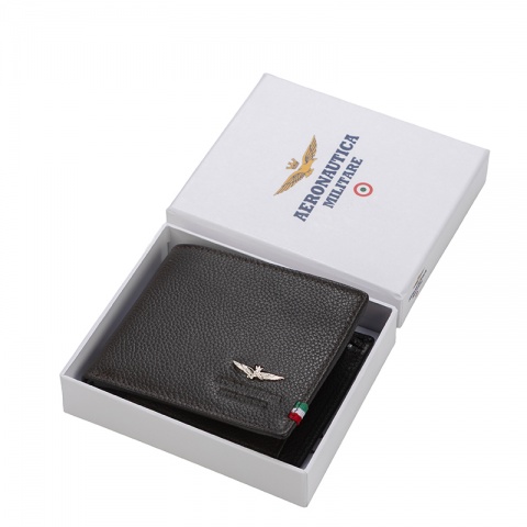 Мъжки кафяв портфейл Aeronautica Militare, AM101BR