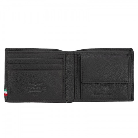 Мъжки черен портфейл Aeronautica Militare, AM101NE