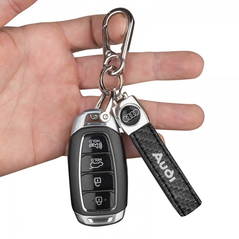 Ключодържател Auto Set - кожа,карбон с лого Audi, AS3503CS