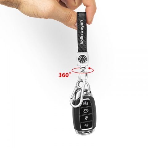 Ключодържател Auto Set - кожа,карбон с лого Volkswagen, AS3504CS