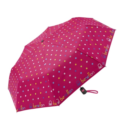 Дамски чадър розов UNITED COLORS OF BENETTON, B59012