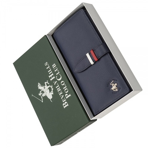 Дамско синьо портмоне Beverly Hills Polo Club, BH1350BL