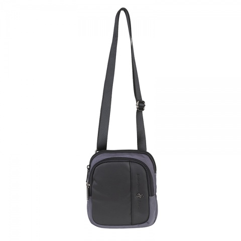 Мъжка сиво-черна чанта Beverly Hills Polo Club, BH1370GB