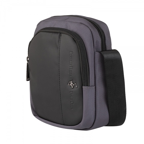Мъжка сива чанта Beverly Hills Polo Club, BH1371GR