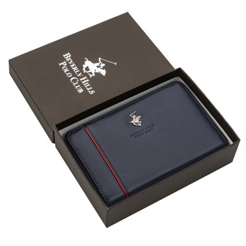 Дамско синьо портмоне Beverly Hills Polo Club, BH1573BL