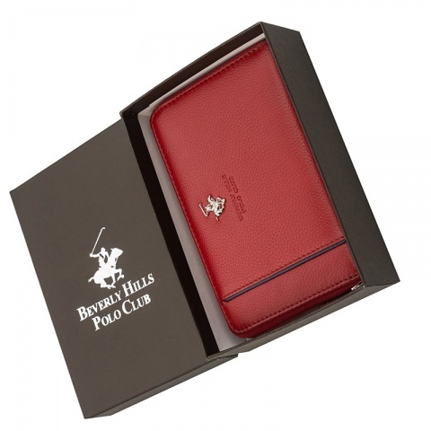 Дамско червено портмоне Beverly Hills Polo Club, BH1573RS