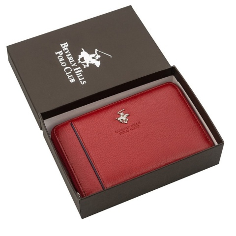 Дамско червено портмоне Beverly Hills Polo Club, BH1573RS