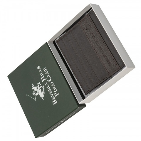 Мъжки кафяв портфейл Beverly Hills Polo Club, BH1734MO