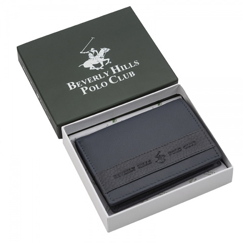 Мъжки син портфейл Beverly Hills Polo Club, BH1735BL
