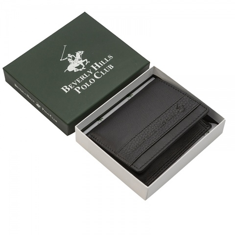 Мъжки черен портфейл Beverly Hills Polo Club, BH1735NE