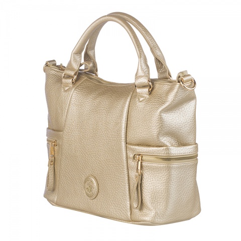 Дамска златиста чанта Beverly Hills Polo Club, BH4002OR