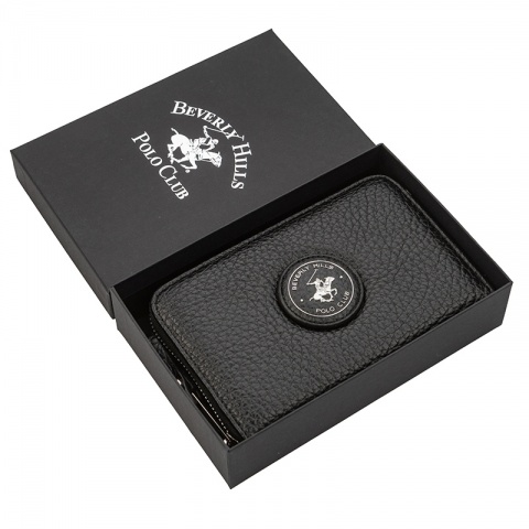 Дамско черно портмоне Beverly Hills Polo Club, BH4004NE