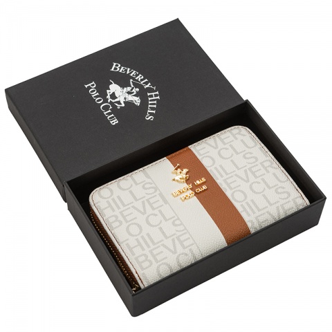 Дамско бяло портмоне Beverly Hills Polo Club, BH4025BI