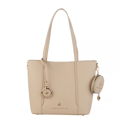 Дамска бежова чанта Beverly Hills Polo Club, BH4050BE