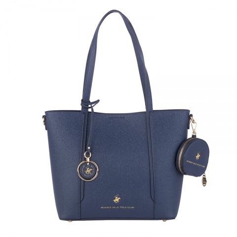 Дамска синя чанта Beverly Hills Polo Club, BH4050BL