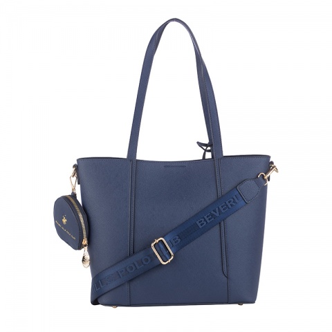 Дамска синя чанта Beverly Hills Polo Club, BH4050BL