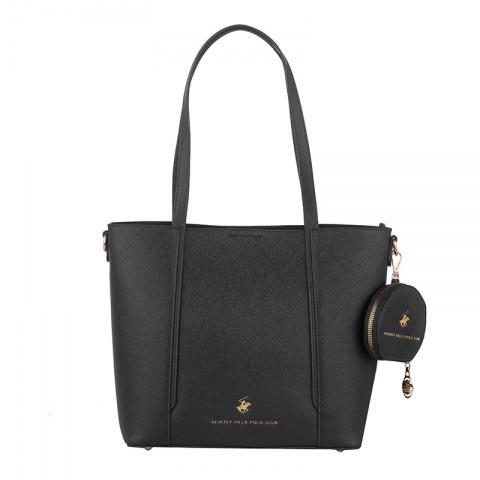 Дамска черна чанта Beverly Hills Polo Club, BH4050NE