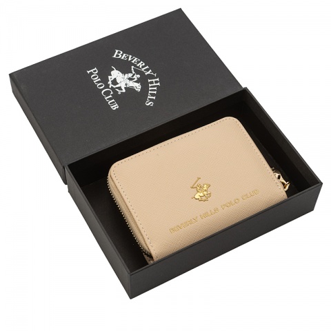 Дамско бежово портмоне Beverly Hills Polo Club, BH4055BE