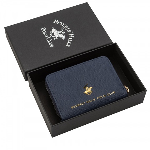 Дамско синьо портмоне Beverly Hills Polo Club, BH4055BL