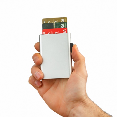Картодържател C-secure XL цвят сребро, CS00305