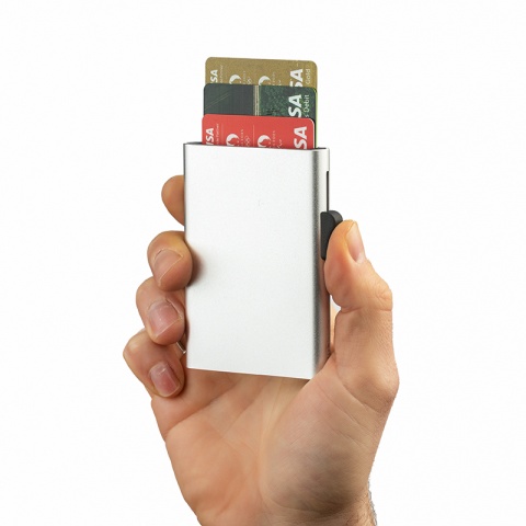 Картодържател C-secure XL цвят сребро, CS00305
