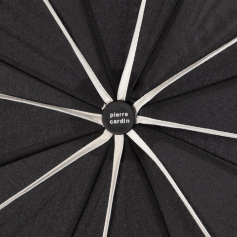 Дамски чадър Sunflower – черен с бели кантове, H82664