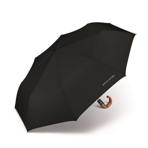 Мъжки чадър Noire Wood със заоблена дръжка Pierre Cardin
