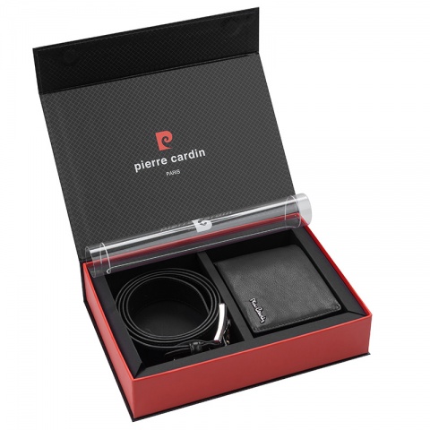 Мъжки комплект от портфейл и колан Pierre Cardin, PCS119