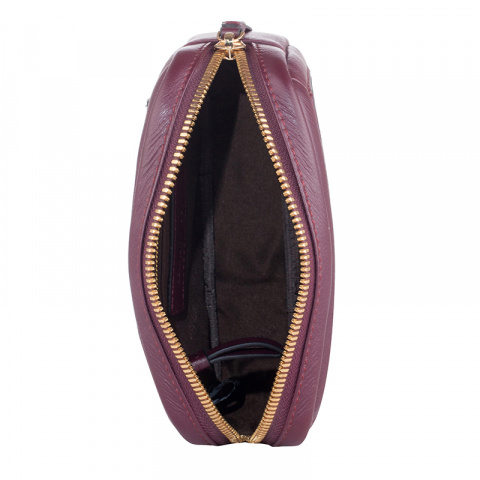 Дамска чанта за кръст цвят бордо CERRUTI 1881