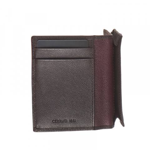 Малък мъжки кафяв портфейл CERRUTI 1881