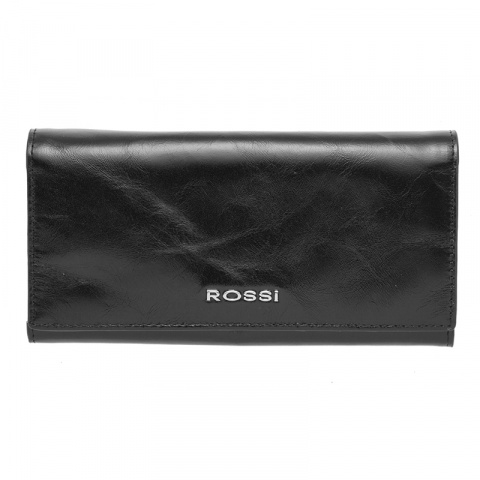 Дамски черен портфейл ROSSI, RSC0135