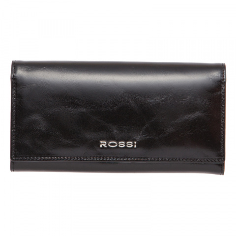Дамски черен портфейл ROSSI, RSC0235