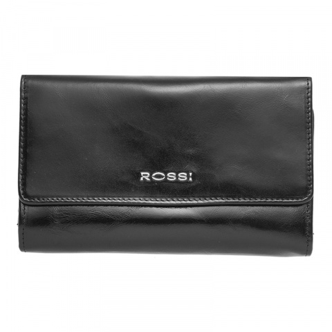 Дамски черен портфейл ROSSI, RSC3435