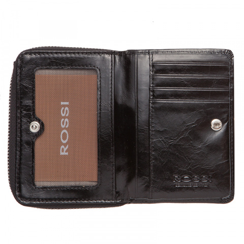 Дамски черен портфейл ROSSI, RSC3835