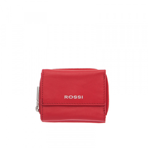 Дамски наситено червен портфейл ROSSI
