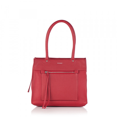 Дамска наситеночервена чанта ROSSI