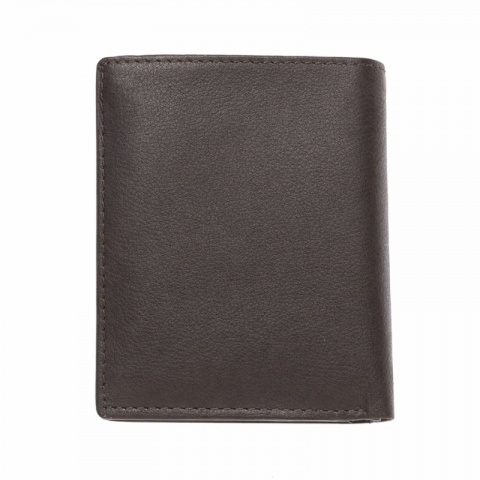 Вертикален мъжки портфейл SILVER FLAME - черен