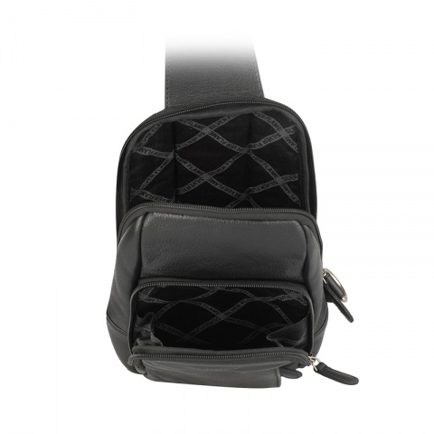 Мъжка черна чанта Silver Flame, SFG95402