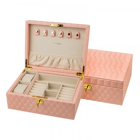 Кутия за бижута розова ROSSI, WA11513