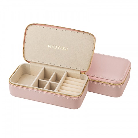 Кутия за бижута розова ROSSI, WA35510-1