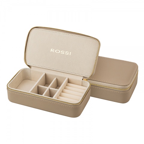 Кутия за бижута бежова ROSSI, WA90410