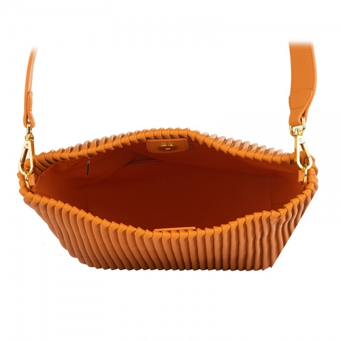 Дамска оранжева чанта ROSSI