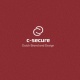 Картодържател C-secure естествена кожа в червен цвят, CS00205