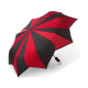 Дамски чадър черно и червено Pierre Cardin
