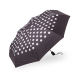 Дамски чадър на точки с черен кант Pierre Cardin