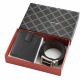 Мъжки подаръчен комплект от портфейл и колан Silver Flame, SFS-028