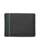Мъжки черен портфейл със синя линия SILVER FLAME