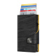 Мъжки черен автоматичен портфейл с жълт кант TRU VIRTU произведен в Германия