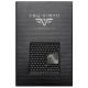 Мъжки автоматичен портфейл TRU VIRTU от естествена кожа черен карбон с монетник произведен в Германия